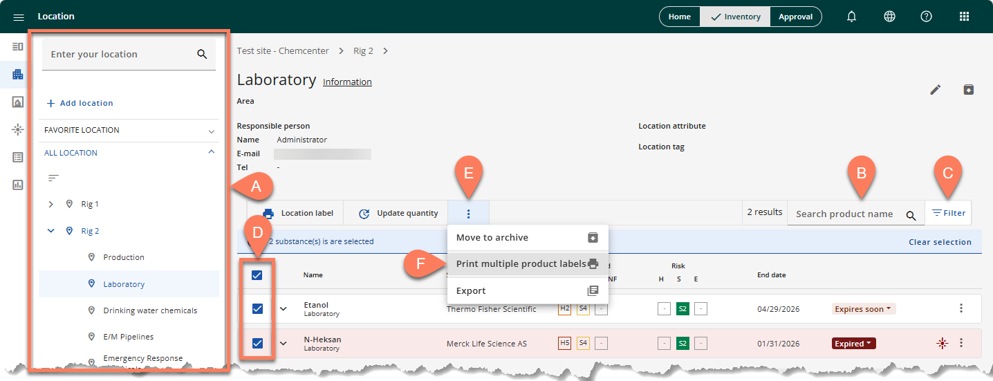 print multiple product labels